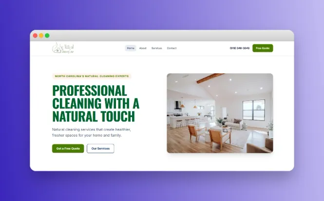 Natural Cleaning Crew - Project Preview